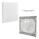 Mesa Plegable Cuadrada HDPE Multifuncional, Portatil, Resistente,Multiusos 86x86x74 cm. Color Blanco
