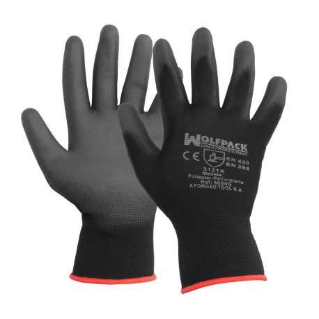 Guantes Poliuretano / Poliester Impregnado  9" (Par)