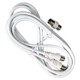 Conector TV Video Macho / Macho  2 metros Con Adaptador Macho / Hembra