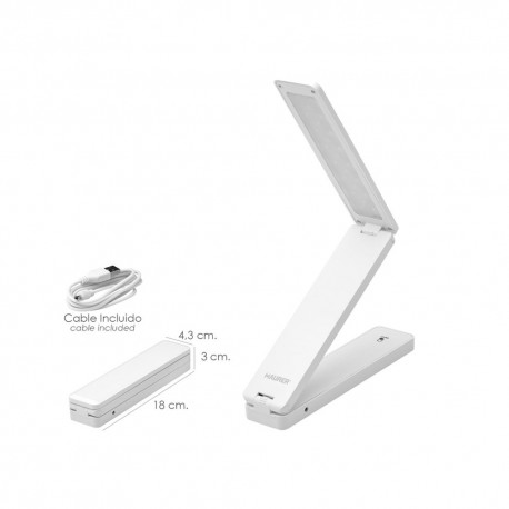 Lampara Mesa / Linterna LED A pilas / USB (4 AA) 180 Lumenes	Altura Regulable