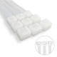 Brida Nylon 100%. Color Blanco / Natural 7,5 x 450 mm. 100 Piezas. Abrazadera Plastico, Organizador Cables, Alta Resistencia
