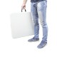 Mesa Plegable Rectangular HDPE Multifuncional, Portatil, Resistente,Multiusos 122x61x74 cm. Color Blanco