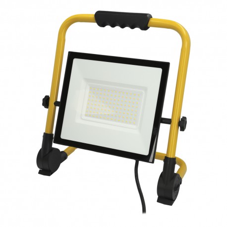 Foco Led Plano 100 Watt / 4000 K / IP 65 / 8000 lúmenes. Con Asa De Transporte.