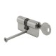 Cilindro Seguridad 30x30 mm/13,5 Leva Corta Corta Niquelado Con 5 llaves