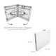 Mesa Plegable Rectangular HDPE Multifuncional, Portatil, Resistente,Multiusos 122x61x74 cm. Color Blanco