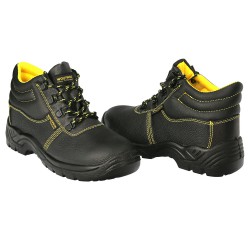 Botas Seguridad S3 Piel Negra Wolfpack  Nº 47 Vestuario Laboral,calzado Seguridad, Botas Trabajo. (Par)