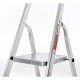Oryx Escalera Aluminio 8 Peldaños Plegable, Uso doméstico, Antideslizante, Ligera y Resistente